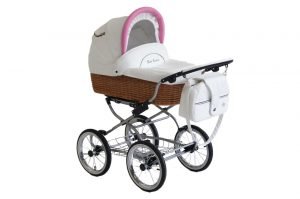 NW-2 Poussette Retro Classique nacelle en Osier Scarlett 3 en 1