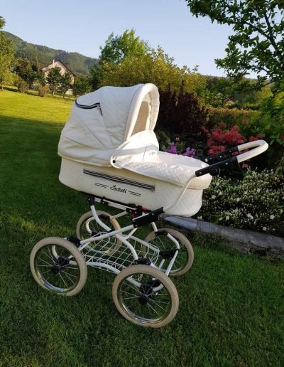 poussette vintage rétro couler creme cream, siege auto cosy, hamac, nacelle retro, poussette pour bebe unique, poussette classique complete