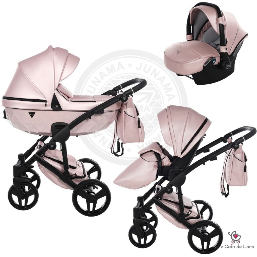 poussette junama s class trio 3 en 1 couleur rose