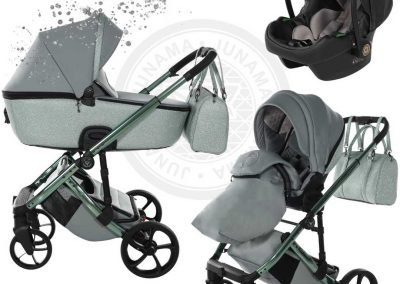 poussette Junama Glitter V3,TRIO 3 EN 1