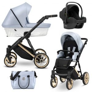 poussette trio Ivento PREMIUM avec cosy cosmo avionaut