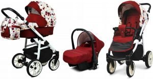 Poussette 3 en 1, Poussette tout terrain, poussette trio,
