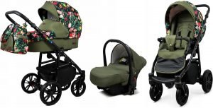 Poussette 3 en 1, Poussette tout terrain, poussette trio,