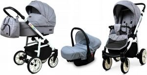 Poussette 3 en 1, Poussette tout terrain, poussette trio,