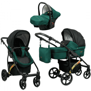 poussette avec nacelle convertible en assise,trio 3 en 1 avec cosy siege auto