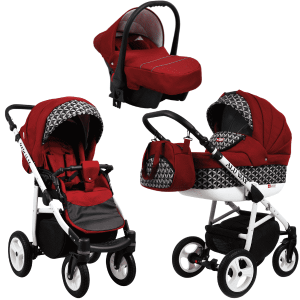 carrito todo terreno 3 piezas tiene capazo, silla de paseo y silla de coche