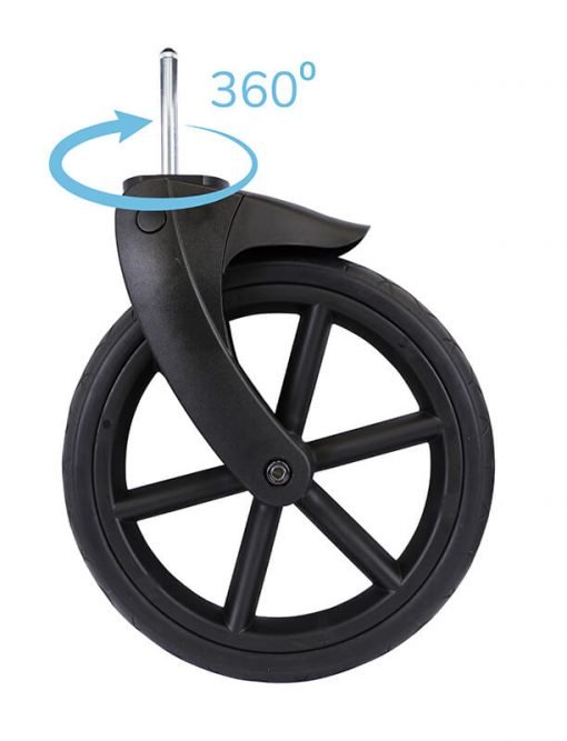 Roue de rechange avant (petite) pour poussette + cadre (tous les modèles)