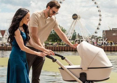 POUSSETTE BRAV TRIO 3 EN 1 NACELLE COSY HAMAC