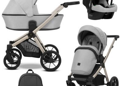 POUSSETTE BRAV TRIO 3 EN 1 NACELLE COSY HAMAC