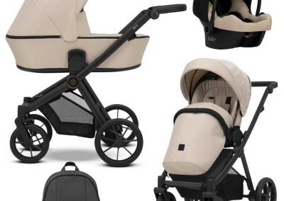 POUSSETTE BRAV TRIO 3 EN 1 NACELLE COSY HAMAC