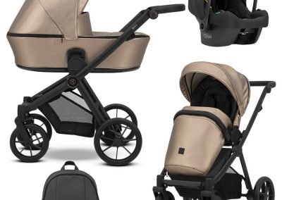 POUSSETTE BRAV TRIO 3 EN 1 NACELLE COSY HAMAC