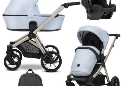 POUSSETTE BRAV TRIO 3 EN 1 NACELLE COSY HAMAC