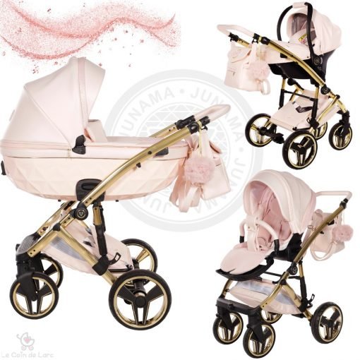 Poussette Junama Candy 2, couleur rose