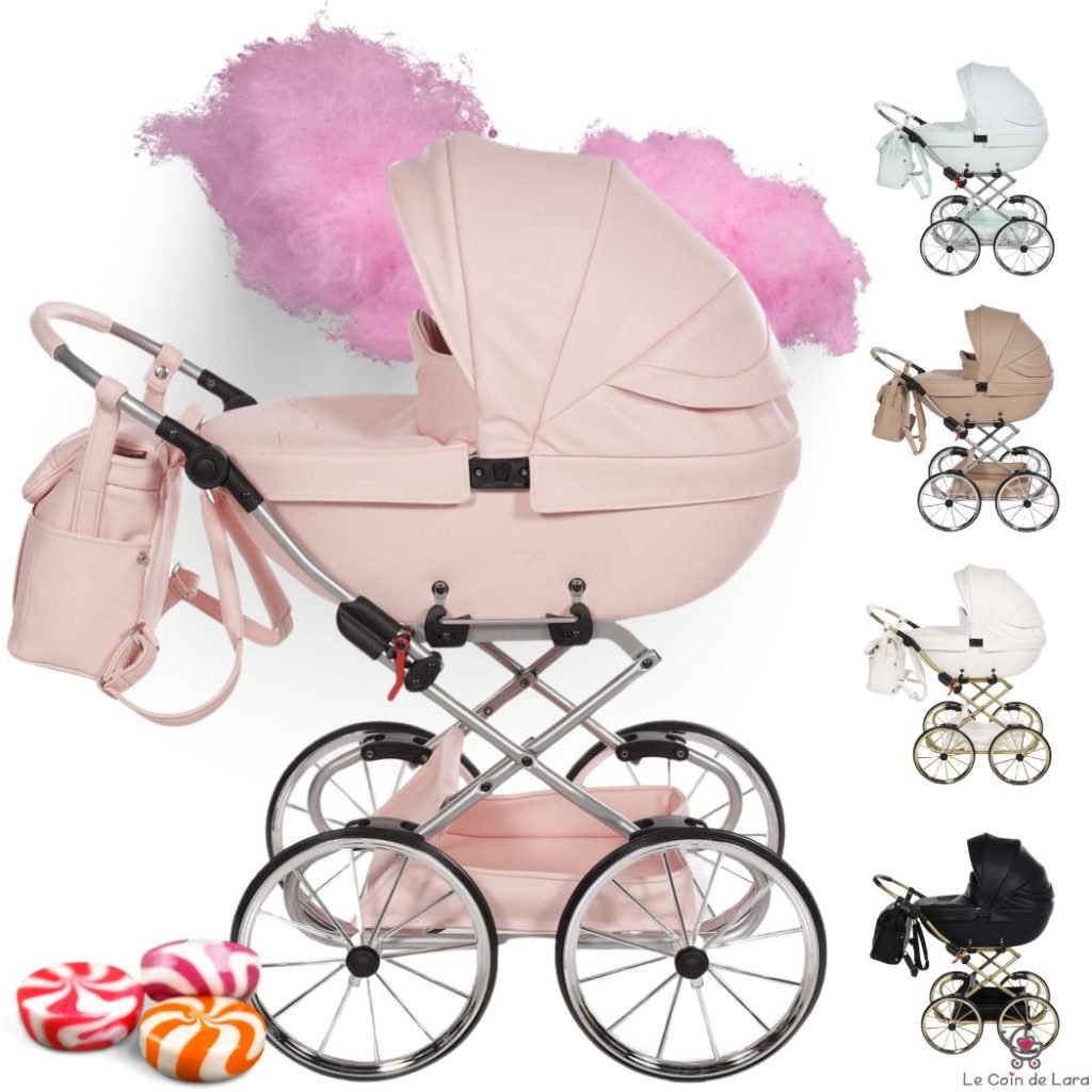 Poussette landau poupee Junama Mini Bonbon