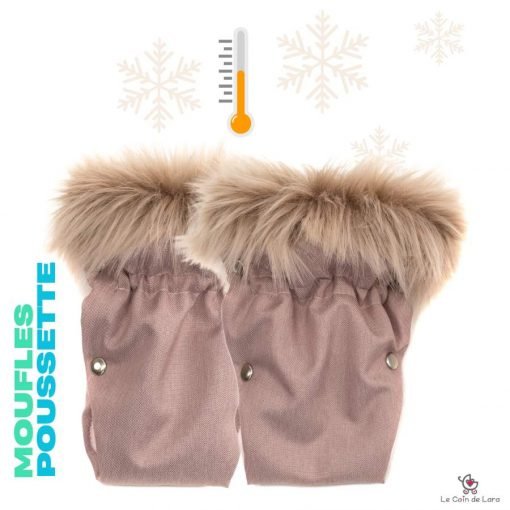 moufles gants pour la poussette ou la luge hiver mains au chaud