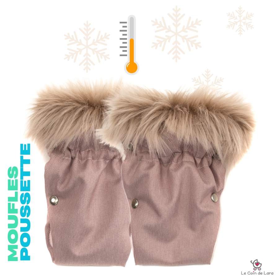 Gants Poussette Universels - Protège-mains Imperméable Coupe-vent - Bande Réfléchissante - Pour Vélo Aussi
