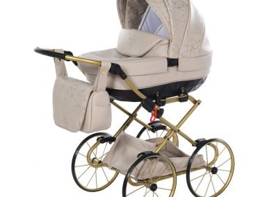 Poussette poupee Junama Mini heart couleur verte Poussette poupee exclusive haute de gamme cadeau enfant, cadeau noel, cadeau fille 6 ans