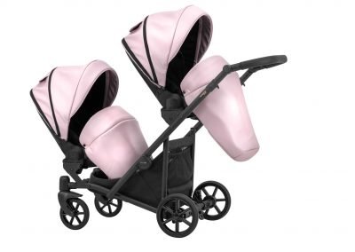 poussette double jumeaux personnalisable choisir les couleurs de modules. blanc noir cosy hamac nacelle ivento glam duo, poussette jumeaux compacte. POUSSETTE JUMEAUX EXCLUSIVE