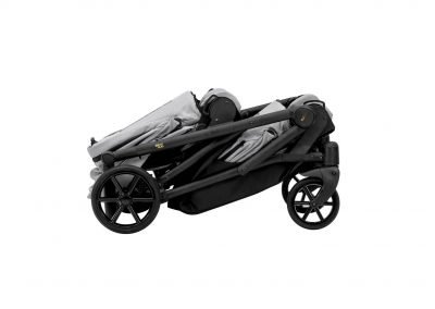 Poussette double jumeaux.chassis compacte