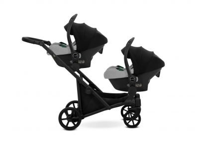 Poussette double jumeaux. Trio 3 en 1 avec 2 x nacelles, 2 x hamac, 2 x cosy. Pack complet