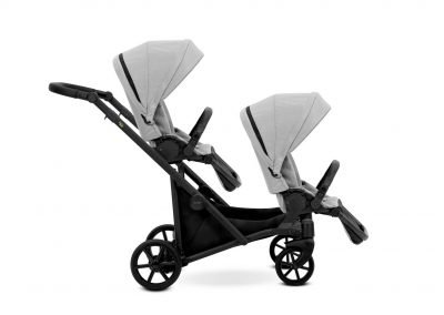 Poussette double jumeaux. Trio 3 en 1 avec 2 x nacelles, 2 x hamac, 2 x cosy. Pack complet