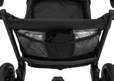 Poussette double jumeaux. Trio 3 en 1 avec 2 x nacelles, 2 x hamac, 2 x cosy. Pack complet