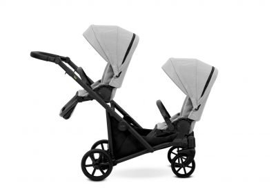Poussette double jumeaux. Trio 3 en 1 avec 2 x nacelles, 2 x hamac, 2 x cosy. Pack complet