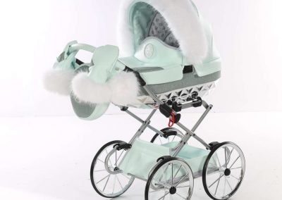 Poussette poupee Junama Mini Hand craft Glitter. Poussette poupee exclusive haute de gamme