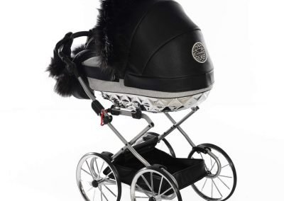 Poussette poupee Junama Mini Hand craft Glitter. Poussette poupee exclusive haute de gamme