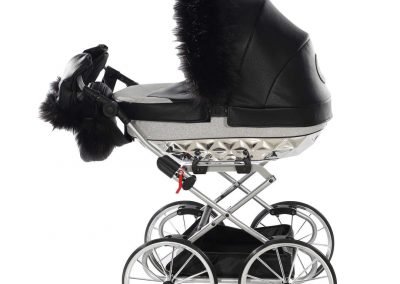 Poussette poupee Junama Mini Hand craft Glitter. Poussette poupee exclusive haute de gamme