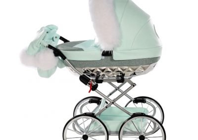Poussette poupee Junama Mini Hand craft Glitter. Poussette poupee exclusive haute de gamme