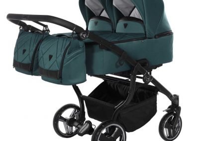 Poussette Jumeaux Double Junama DUO V3 couleur vert d'eau