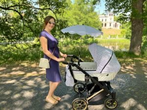 poussette ivento, couleur blanche