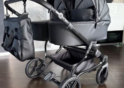 poussette jumeaux cote a cote pour 2 enfants nacelle