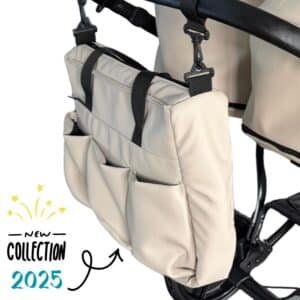 poussette jumeaux cote a cote pour 2 enfants sac a langer paratique
