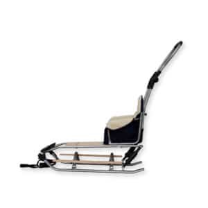 Luge enfant avec assise en laine et suspensions – coloris bleu