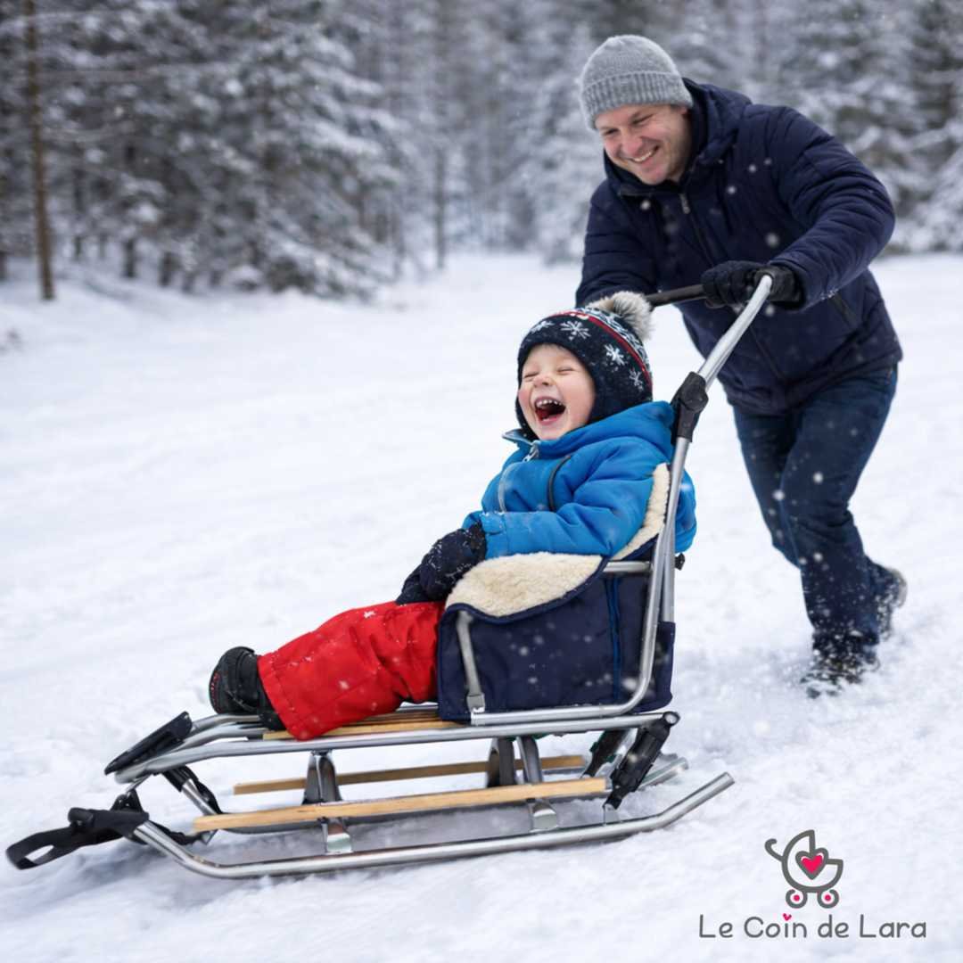 Slitta passeggino sport per bambini con ammortizzatori 