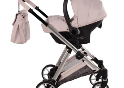 poussette junama ellegante couleur rose cosy cosmo avionaut chassis