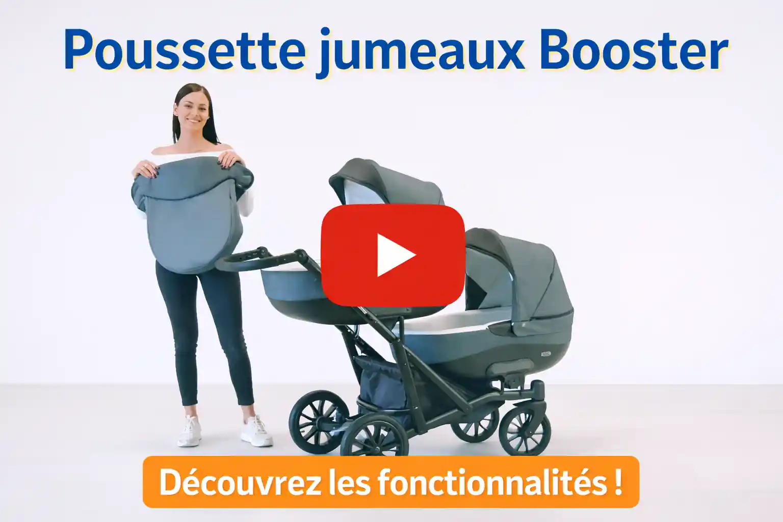 poussette jumeaux video presentation poussette jumeaux booster 3 en 1