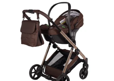 poussette junama ellegante couleur marron cosy cosmo avionaut chassis