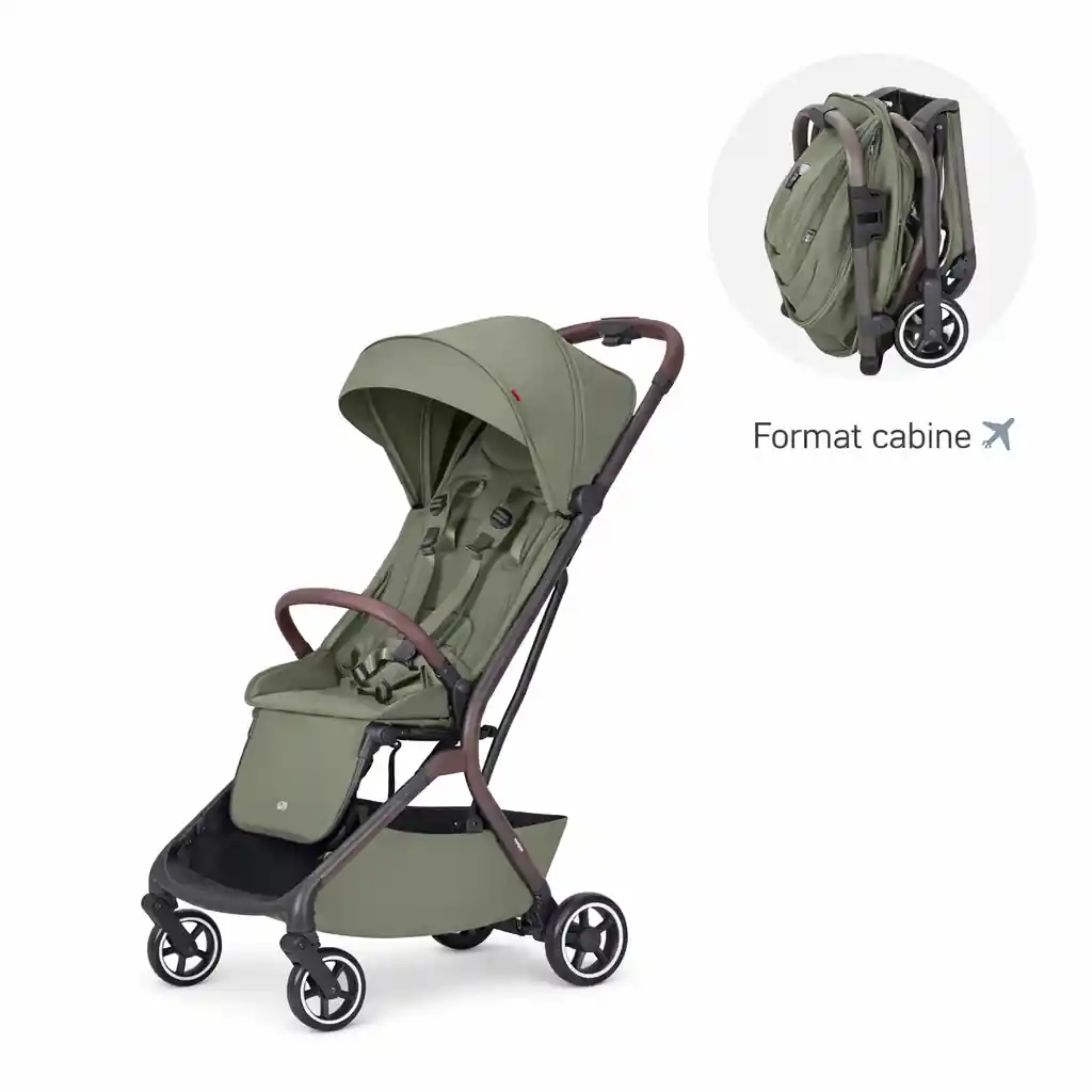 Poussette Carrello Magia avec siège hamac pliable format cabine avion